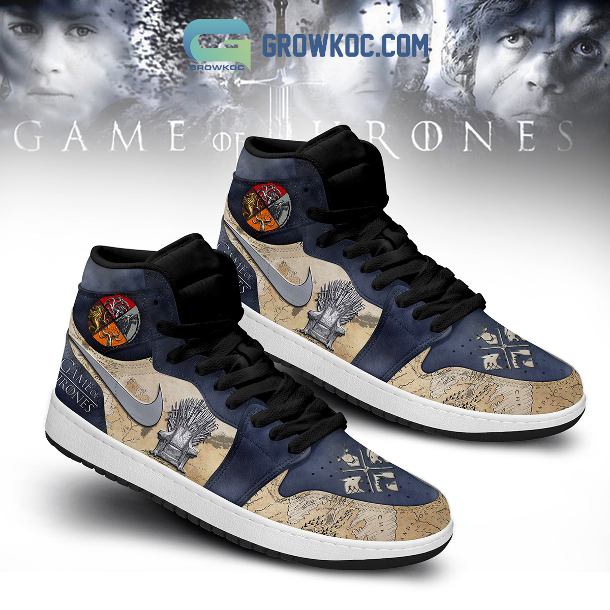 JWFancy Game of Thrones AJ1 High Sneakers Shoes For Men And Women
