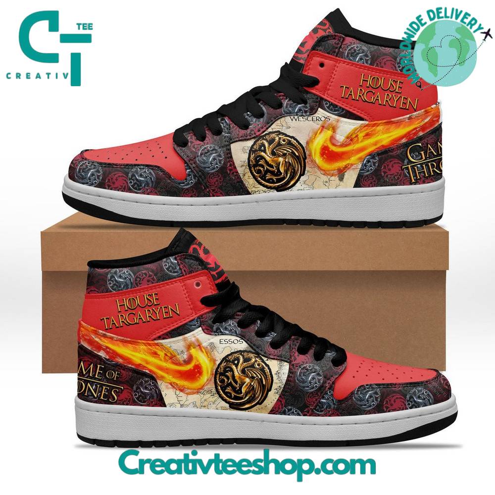 JWFancy Game Of Thrones AJ1 High Sneakers Shoes For Men And Women