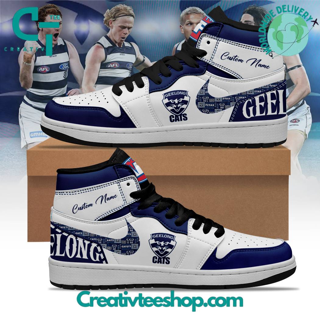 JWFancy Geelong Cats AJ1 High Sneakers Shoes For Men And Women