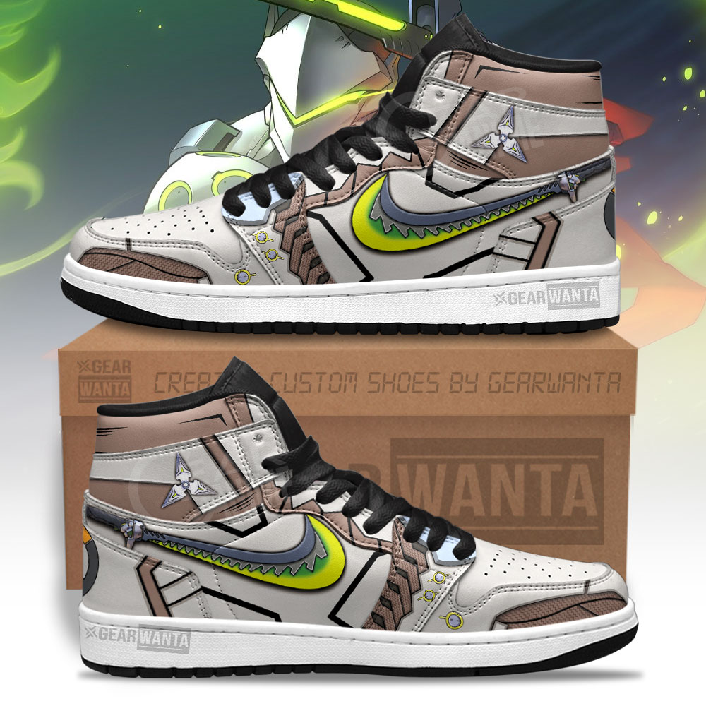 JWFancy Genji Overwatch AJ1 High Sneakers Shoes For Men And Women