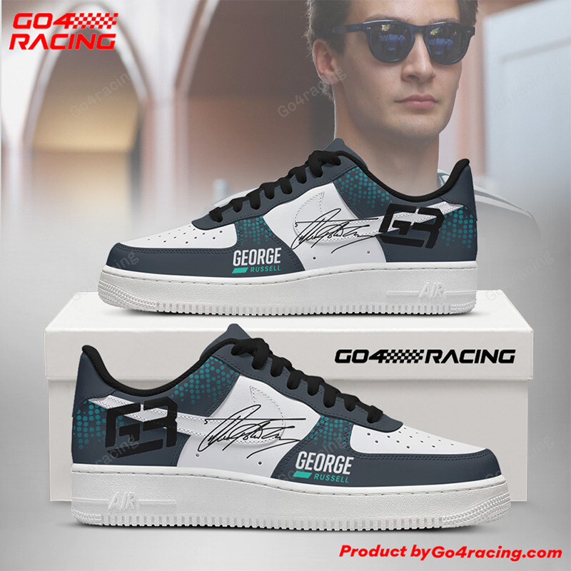 JWFancy George Russell - Mecedes Air Low-Top Sneakers Shoes For Men And Women