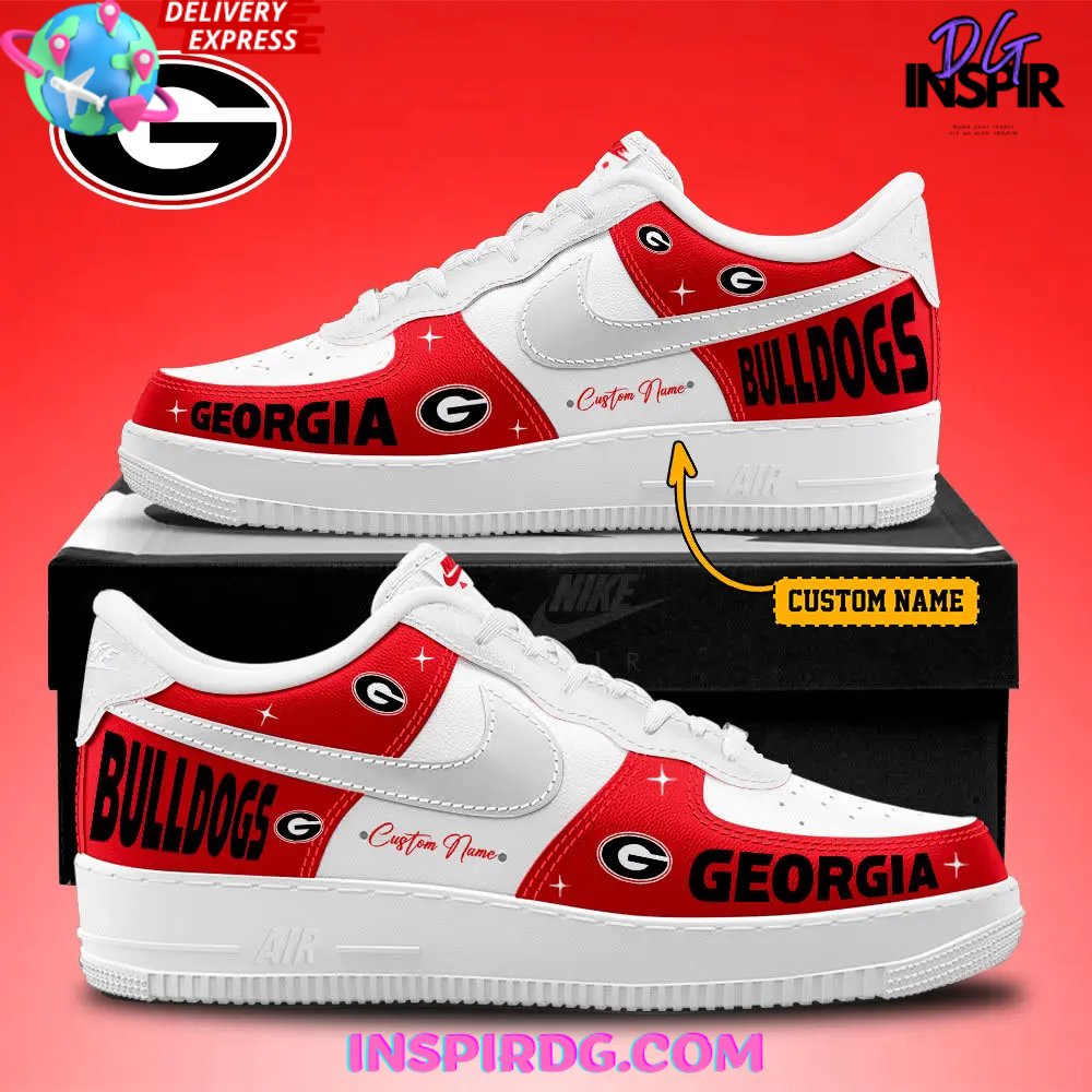 JWFancy Georgia Bulldogs Air Low-Top Sneakers Shoes For Men And Women