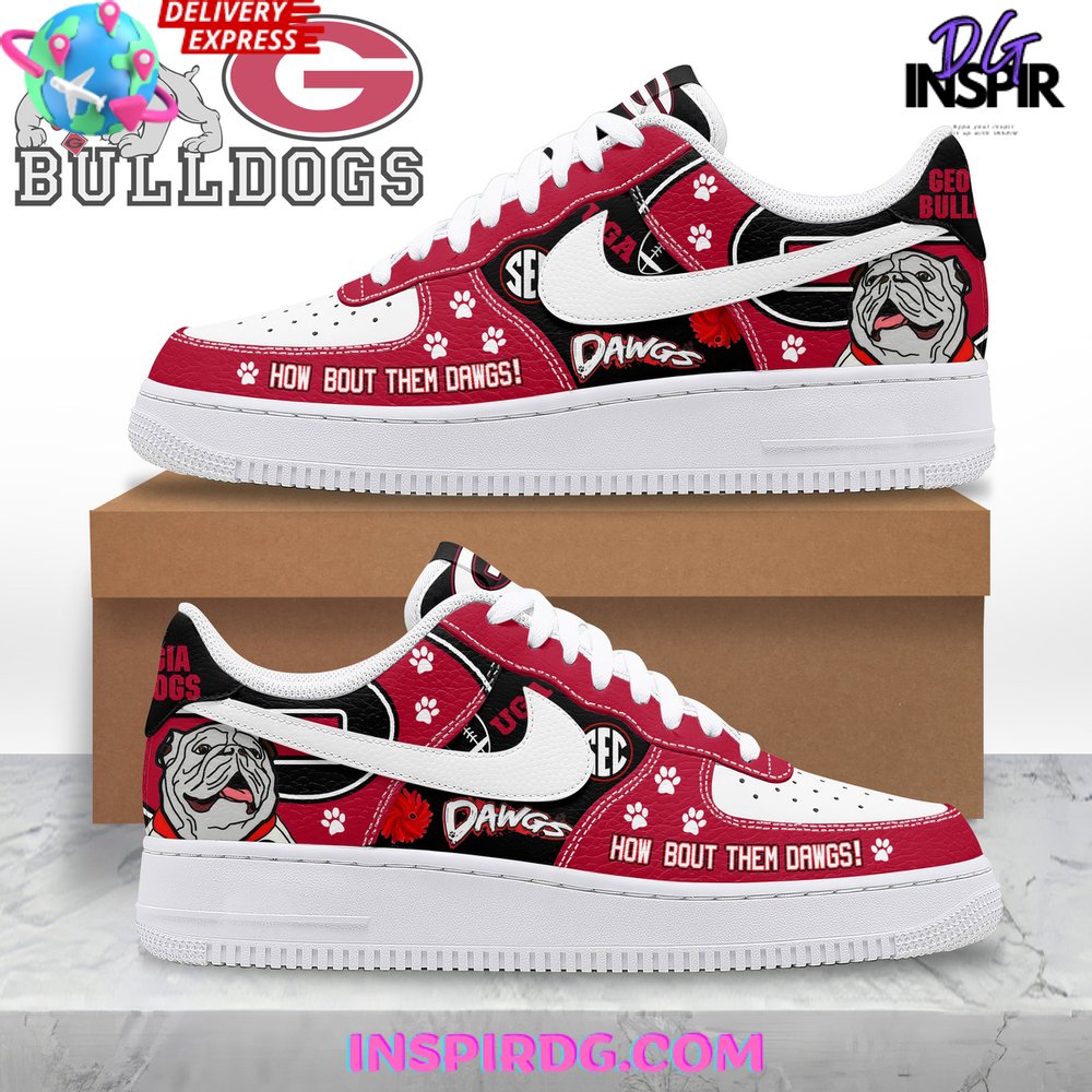 JWFancy Georgia Bulldogs Air Low-Top Sneakers Shoes For Men And Women