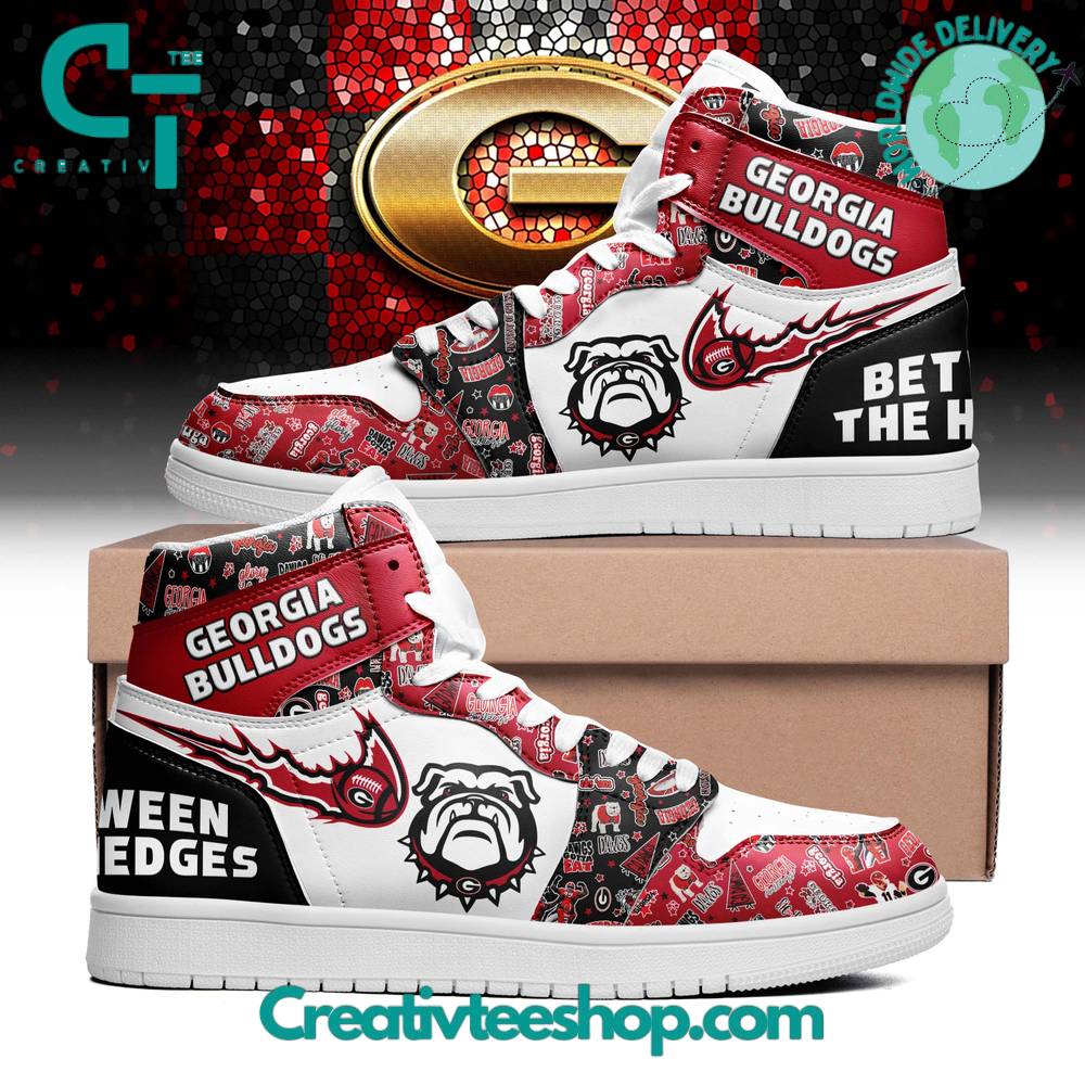 JWFancy Georgia Bulldogs AJ1 High Sneakers Shoes For Men And Women
