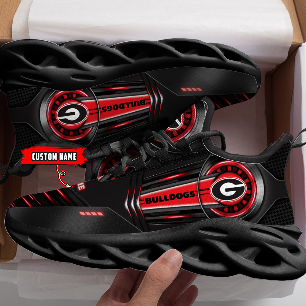 JWFancy Georgia Bulldogs NCAA Max Soul Shoes Sneakers For Men And Women