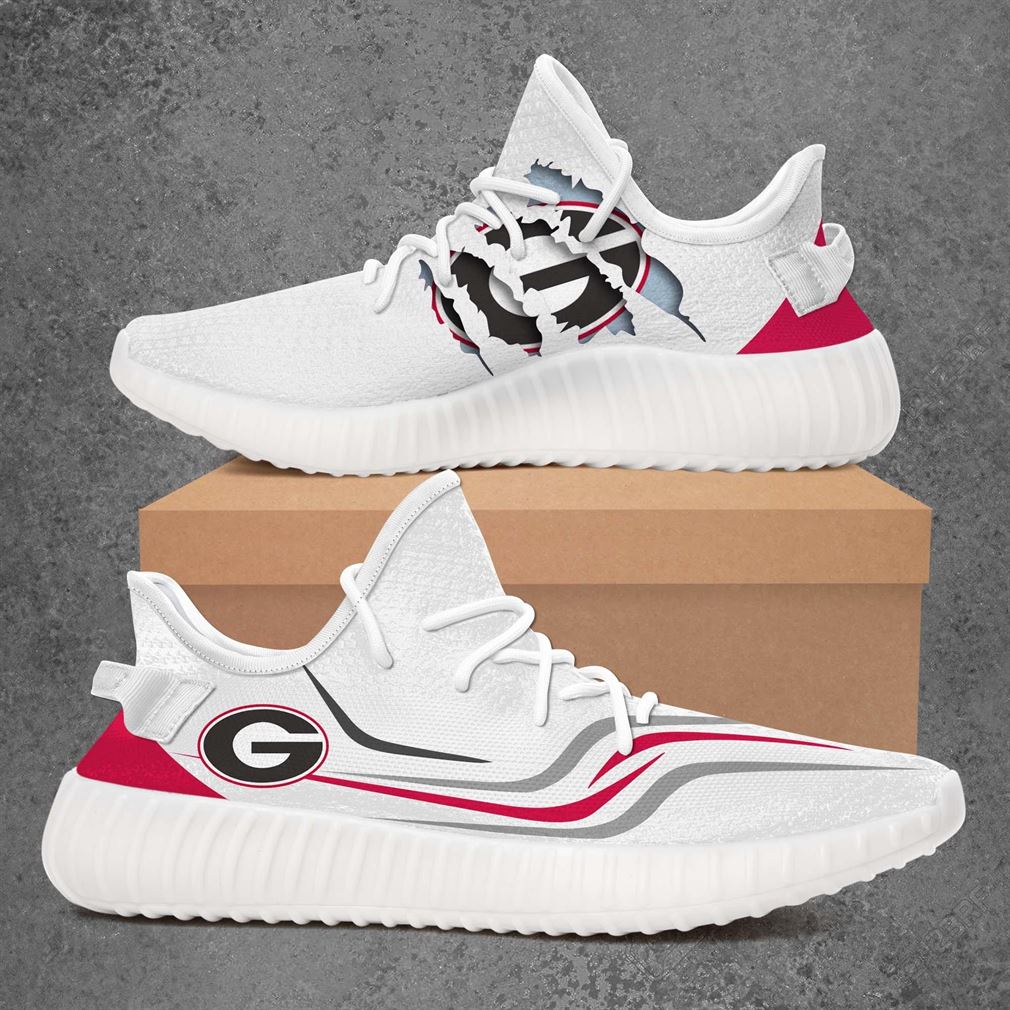 JWFancy Georgia Bulldogs Yeezy Boost Shoes For Men And Women
