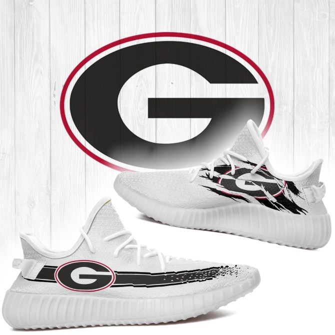 JWFancy Georgia Bulldogs Yeezy Boost Shoes For Men And Women