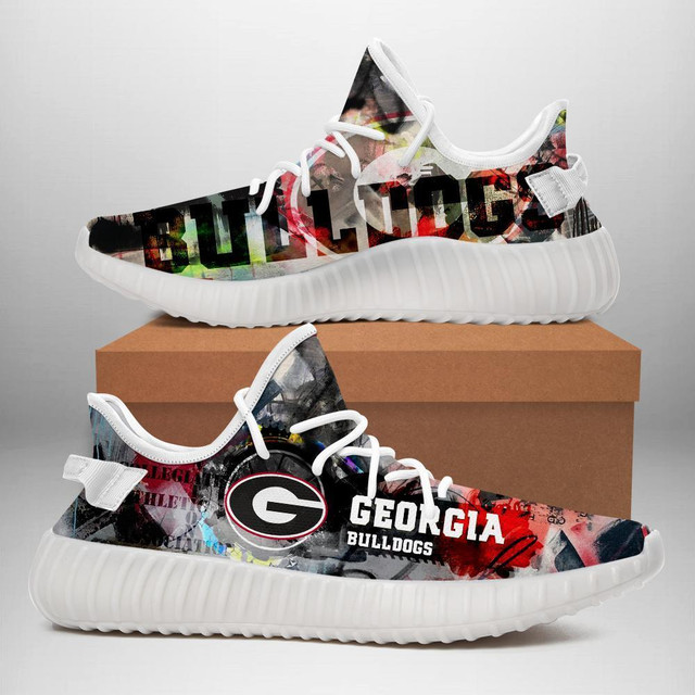 JWFancy Georgia Bulldogs Yeezy Boost Shoes For Men And Women