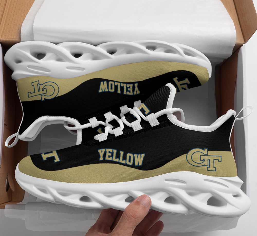 JWFancy Georgia Tech Yellow Jackets Max Soul Shoes Sneakers For Men And Women
