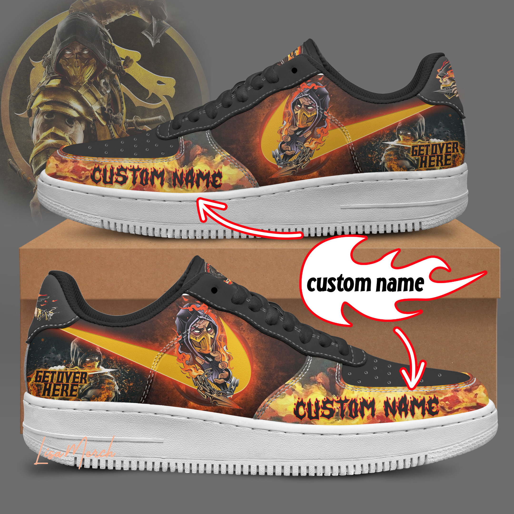 JWFancy Get Over Here Air Low-Top Sneakers Shoes For Men And Women
