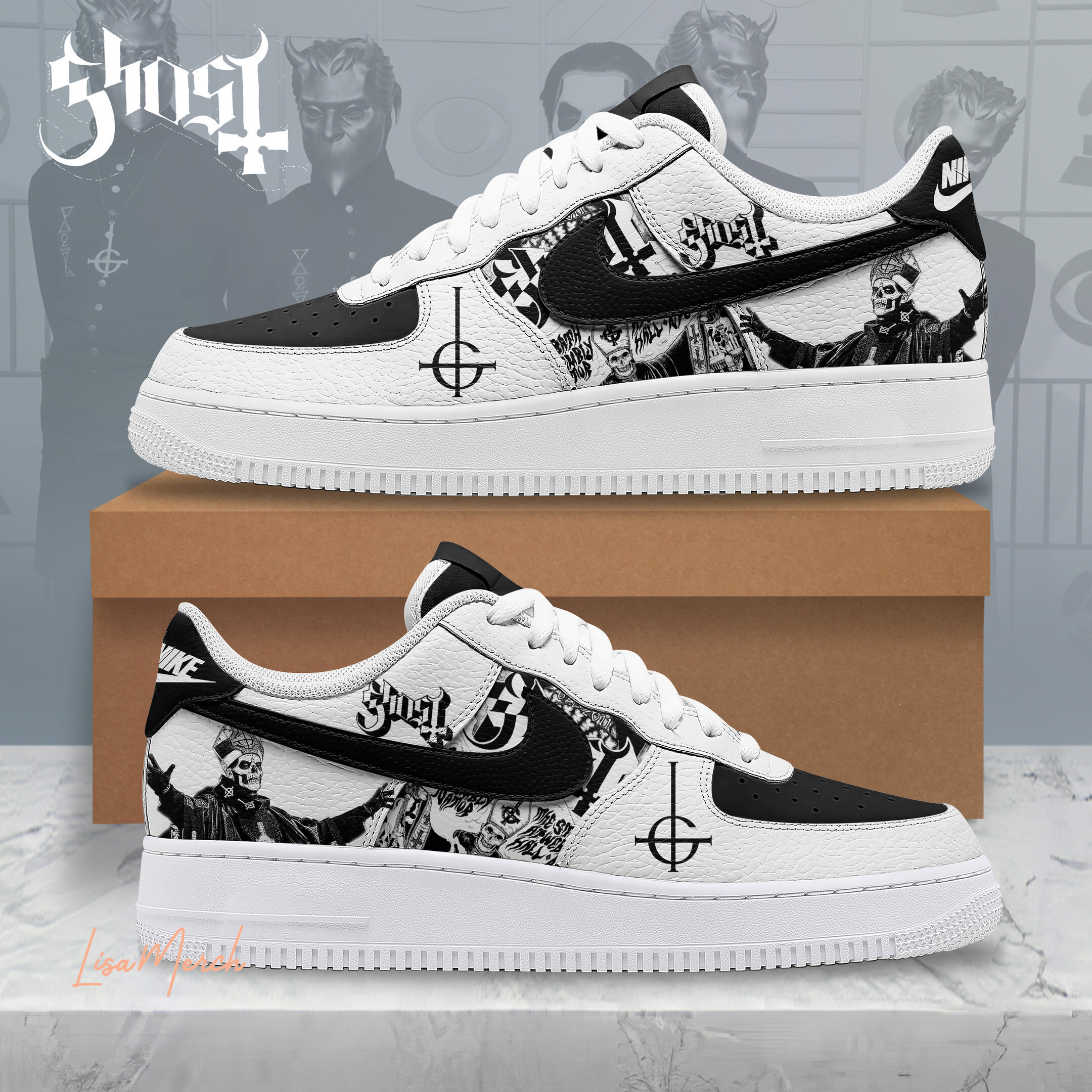 JWFancy Ghost Air Low-Top Sneakers Shoes For Men And Women