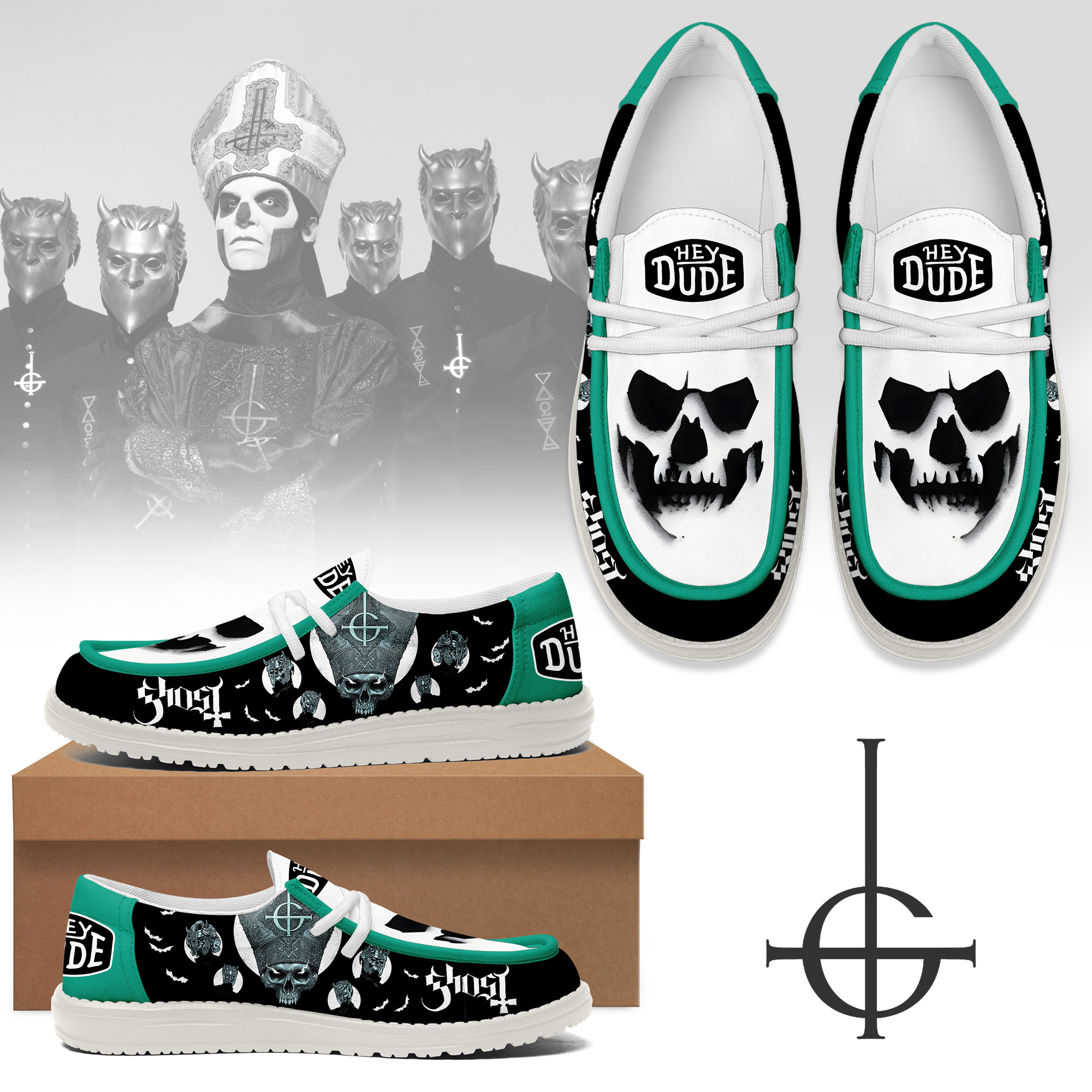 JWFancy Ghost – Custom Name Hey Dude
