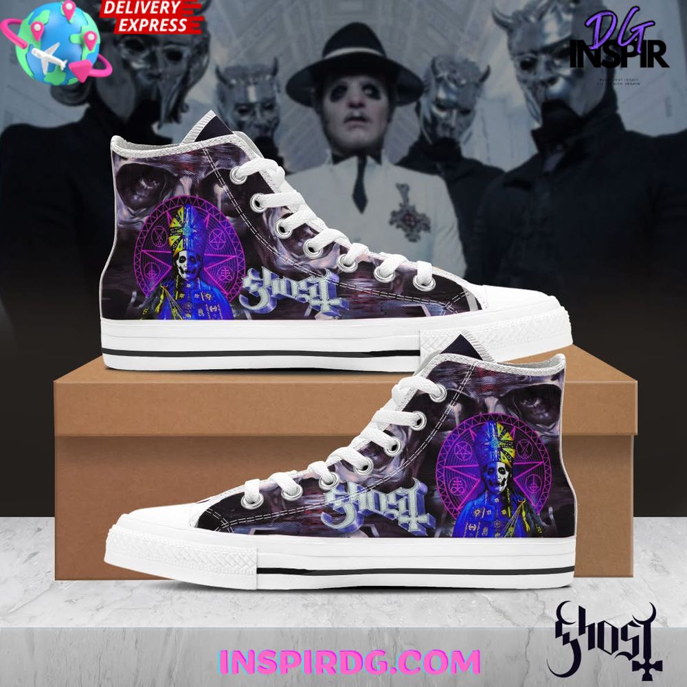 JWFancy Ghost High Top Canvas Sneakers Shoes For Men And Women