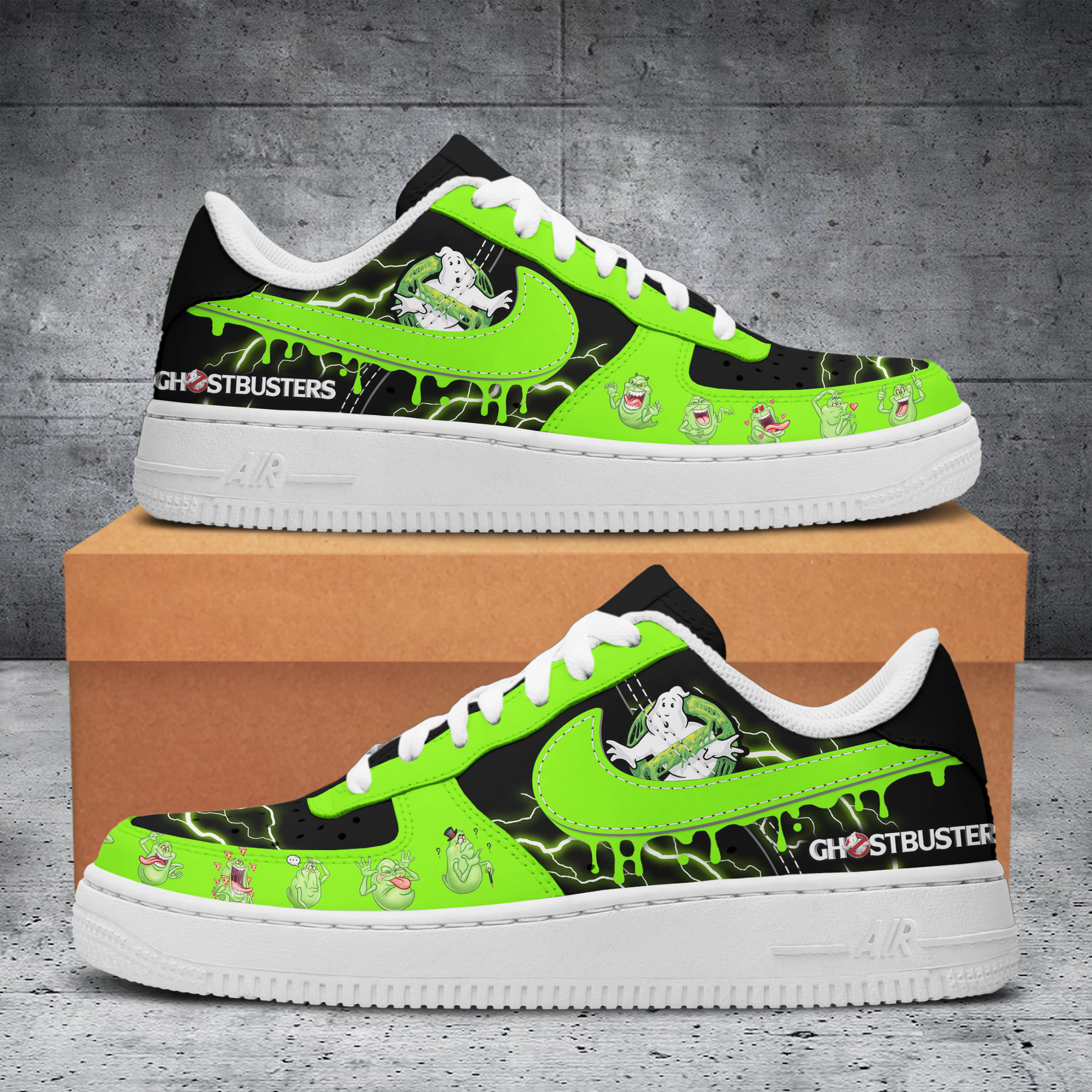 JWFancy Ghostbusters Air Low-Top Sneakers Shoes For Men And Women