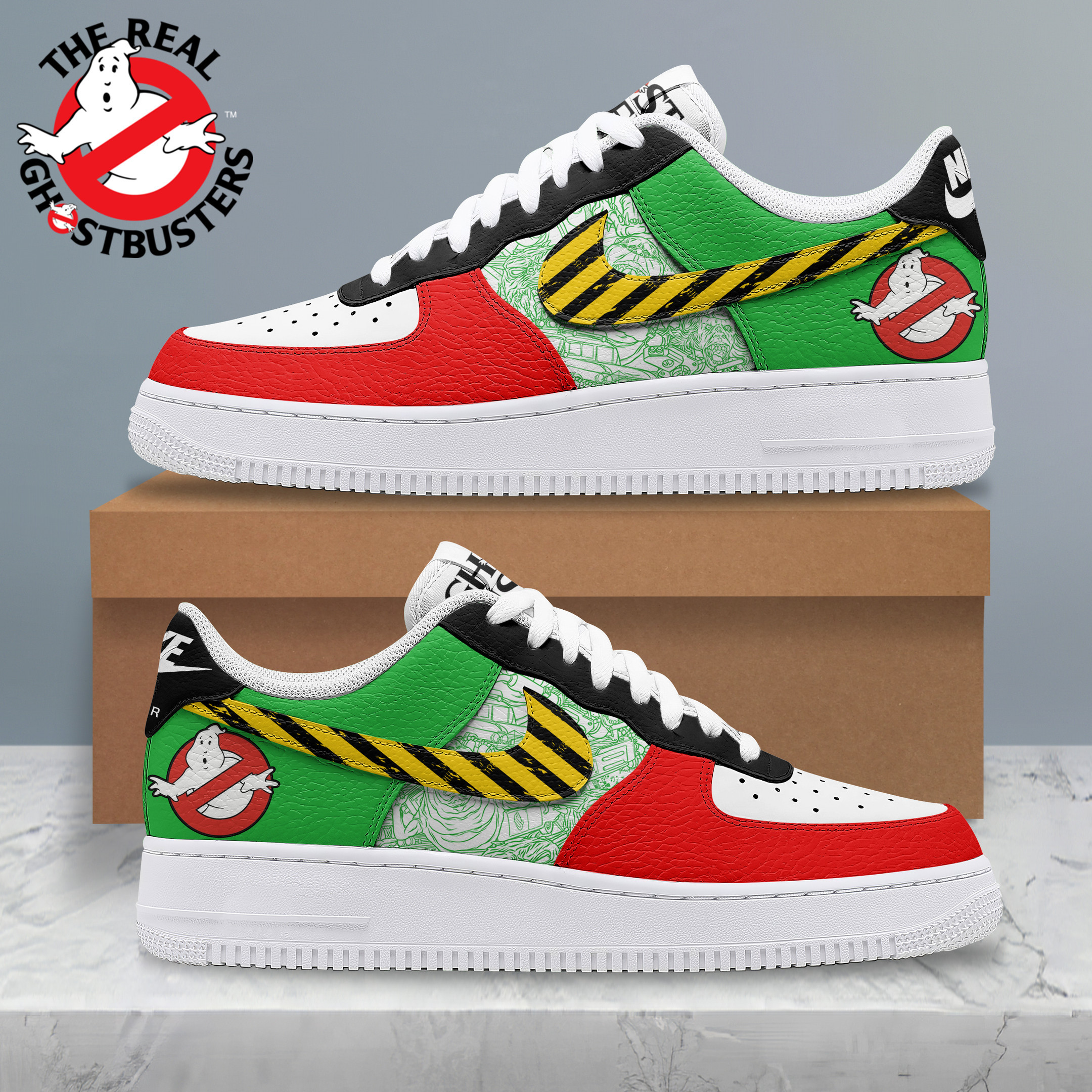 JWFancy Ghostbusters Air Low-Top Sneakers Shoes For Men And Women