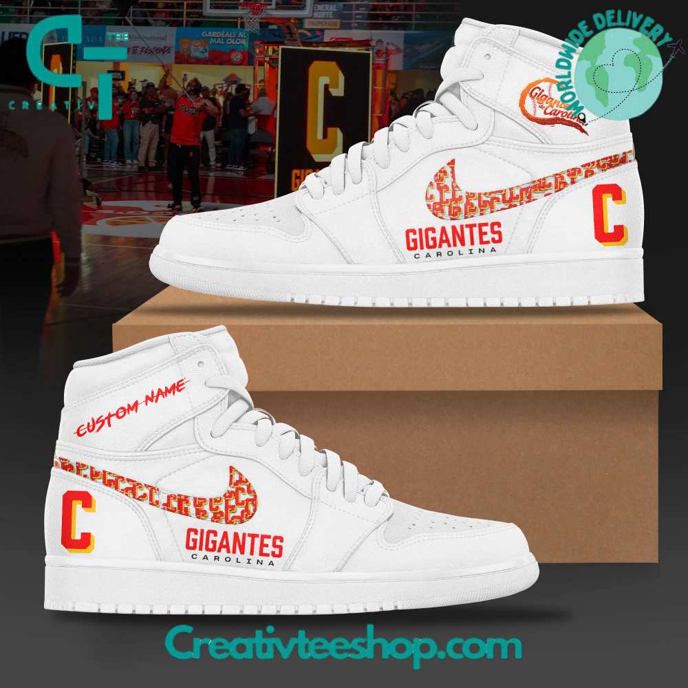 JWFancy Gigantes de Carolinalogo AJ1 High Sneakers Shoes For Men And Women