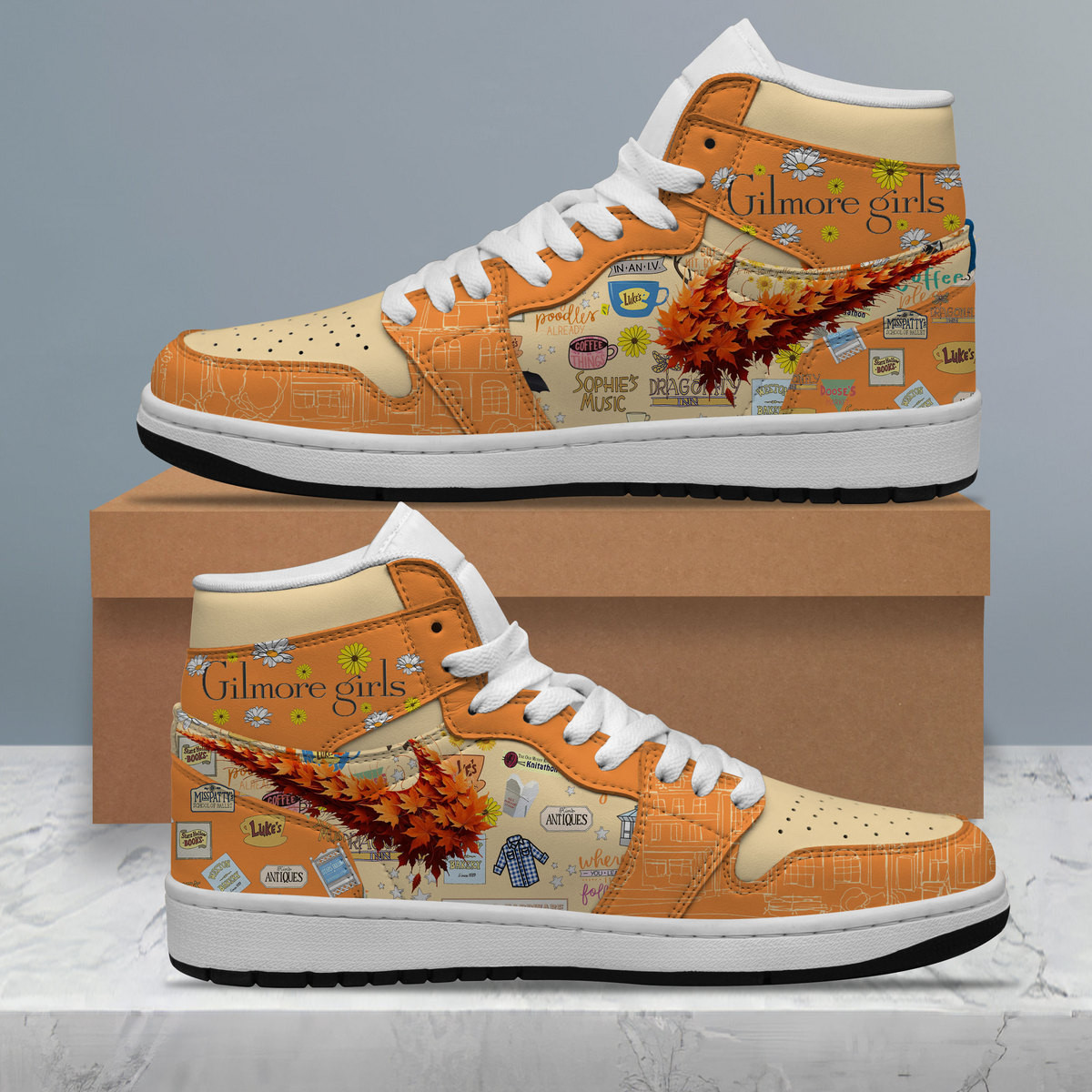 JWFancy Gilmore Girls AJ1 High Sneakers Shoes For Men And Women