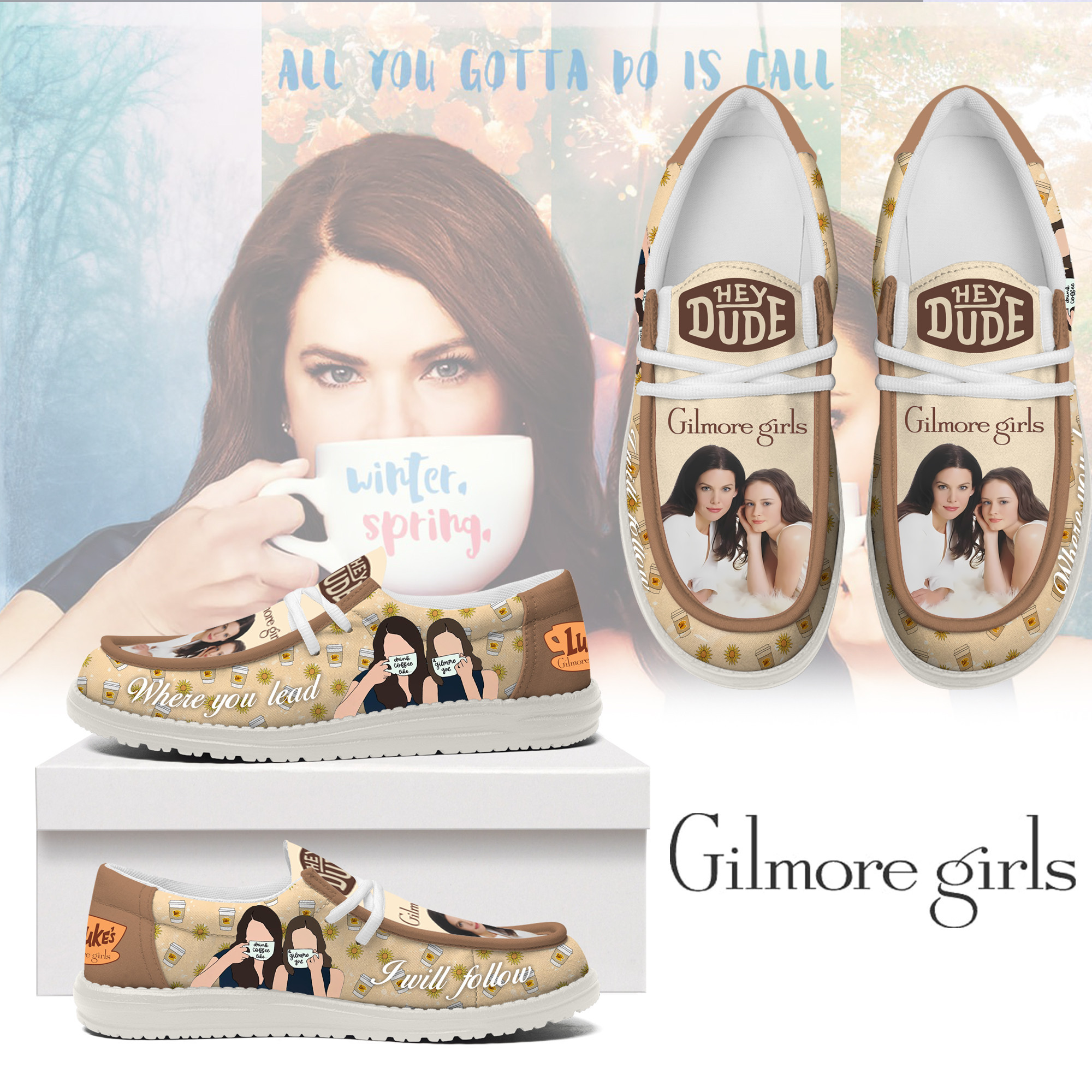 JWFancy Gilmore Girls – Custom Name Hey Dude