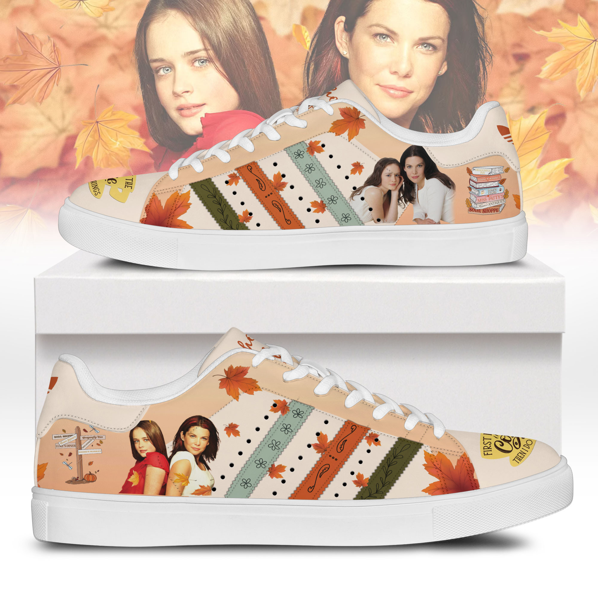 JWFancy Gilmore Girls Skate Stan Shoes Sneakes For Men And Women