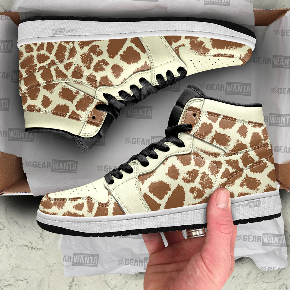 JWFancy Giraffe Skin AJ1 High Sneakers Shoes For Men And Women
