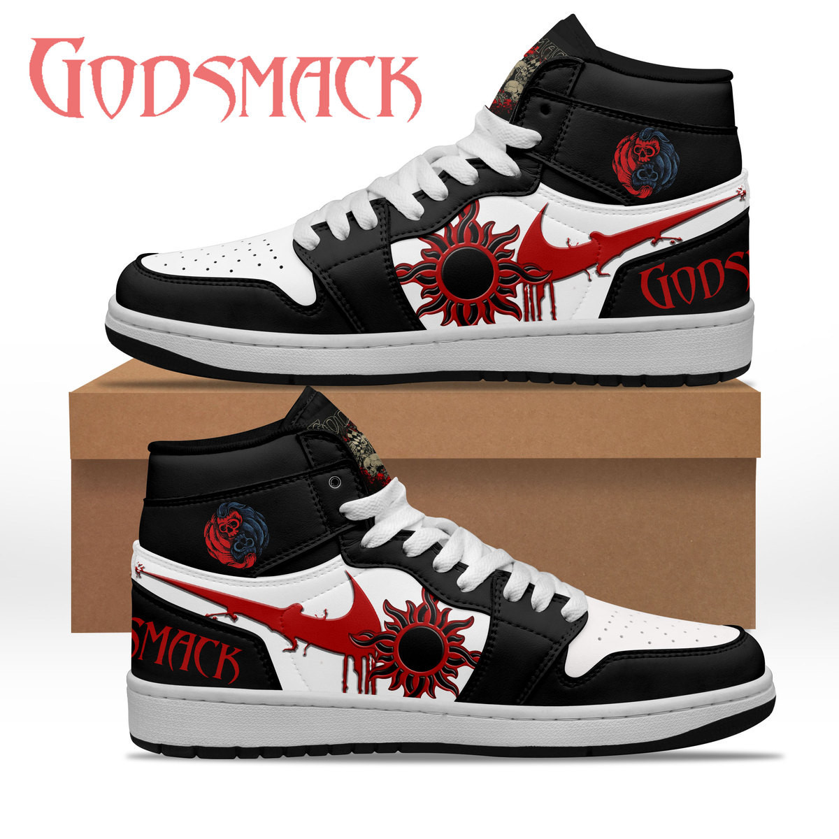 JWFancy Godsmack AJ1 High Sneakers Shoes For Men And Women