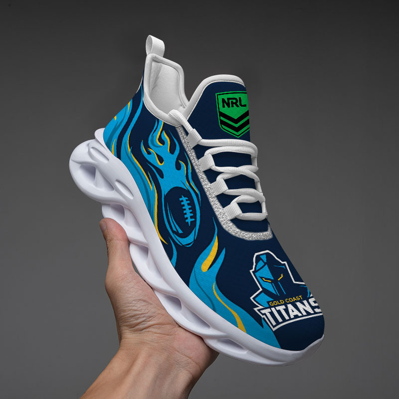 JWFancy Gold Coast Titans Max Soul Shoes Sneakers For Men And Women
