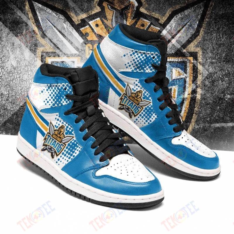 JWFancy Gold Coast Titans NRL AJ1 High Sneakers Shoes For Men And Women