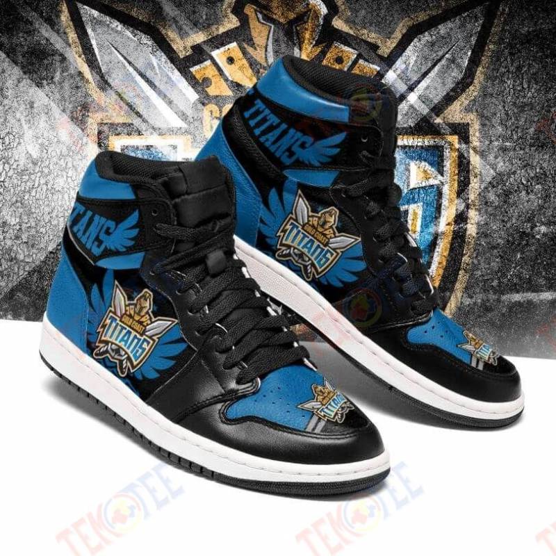 JWFancy Gold Coast Titans NRL AJ1 High Sneakers Shoes For Men And Women