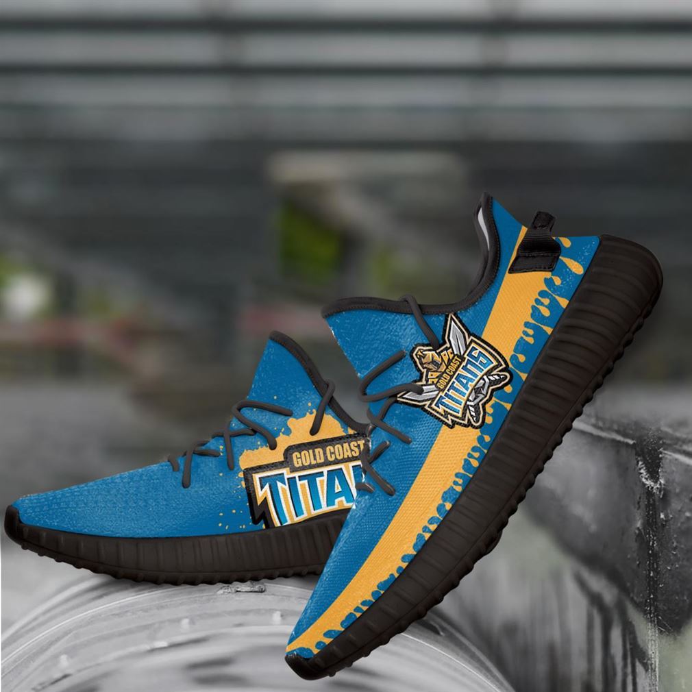 JWFancy Gold Coast Titans Yeezy Boost Shoes For Men And Women