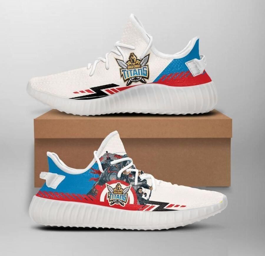 JWFancy Gold Coast Titans Yeezy Boost Shoes For Men And Women