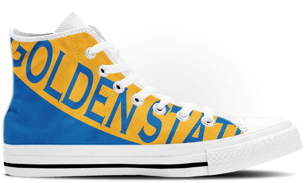 JWFancy Golden State Warriors High Top Canvas Sneakers Shoes For Men And Women
