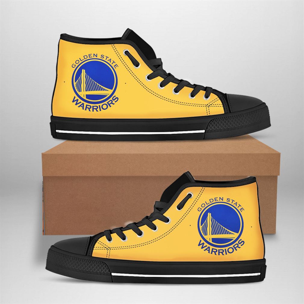 JWFancy Golden State Warriors High Top Canvas Sneakers Shoes For Men And Women