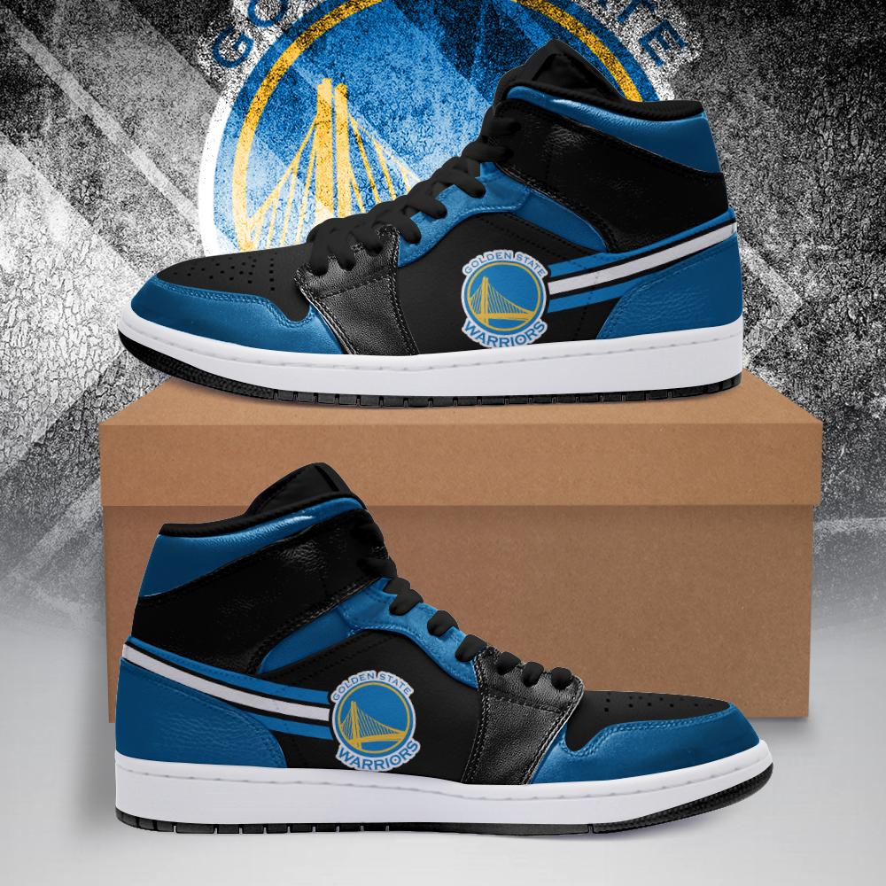 JWFancy Golden State Warriors NBA AJ1 High Sneakers Shoes For Men And Women