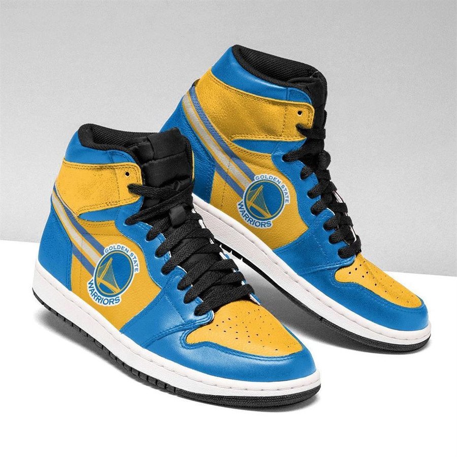 JWFancy Golden State Warriors NBA AJ1 High Sneakers Shoes For Men And Women