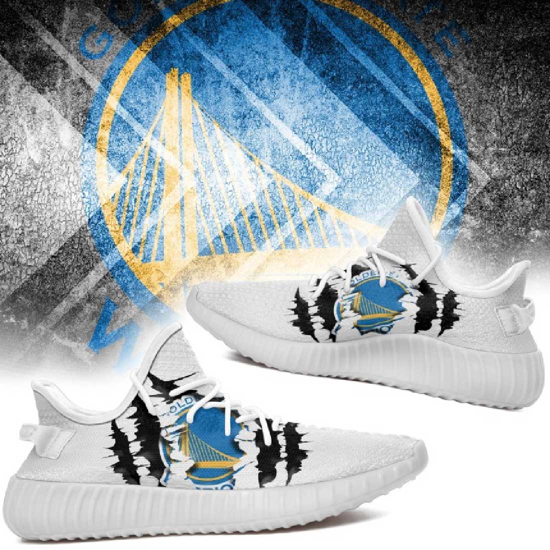 JWFancy Golden State Warriors Yeezy Boost Shoes For Men And Women