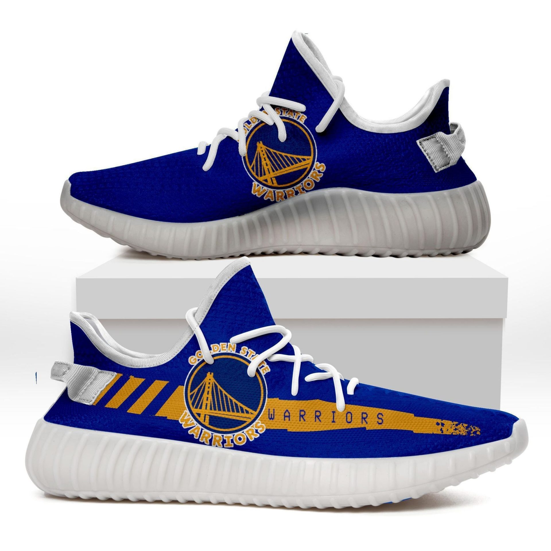 JWFancy Golden State Warriors Yeezy Boost Shoes For Men And Women