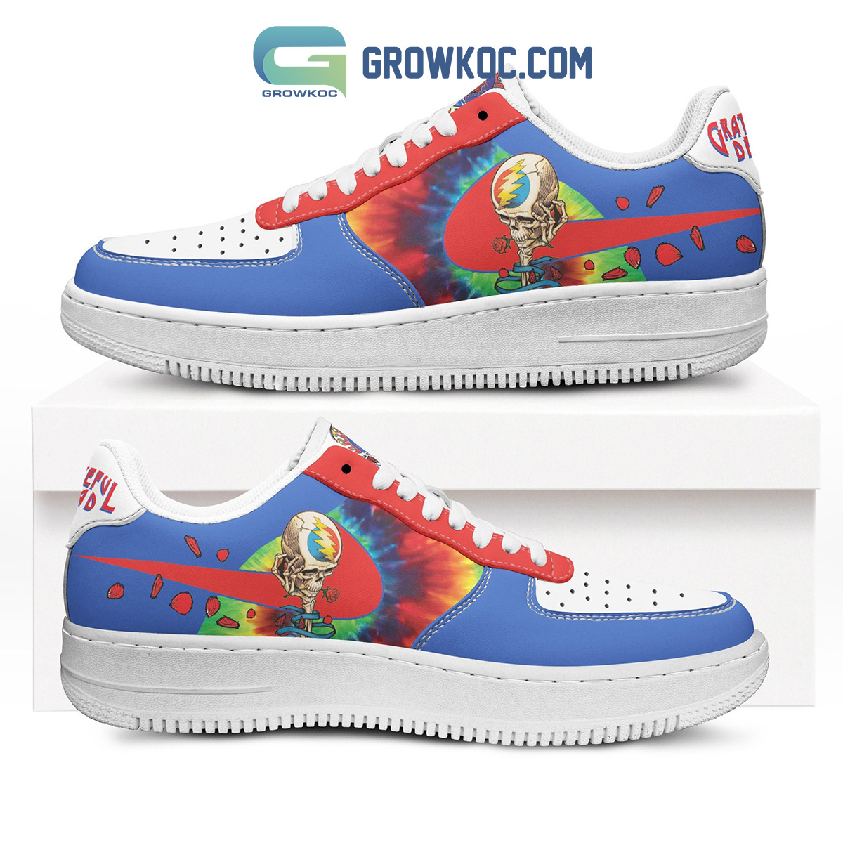 JWFancy Grateful Dead Air Low-Top Sneakers Shoes For Men And Women