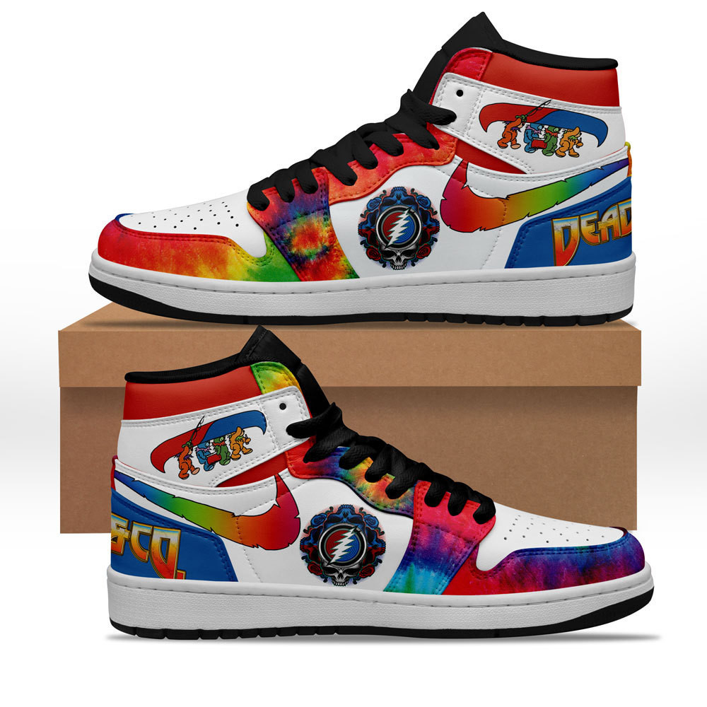 JWFancy Grateful Dead AJ1 High Sneakers Shoes For Men And Women