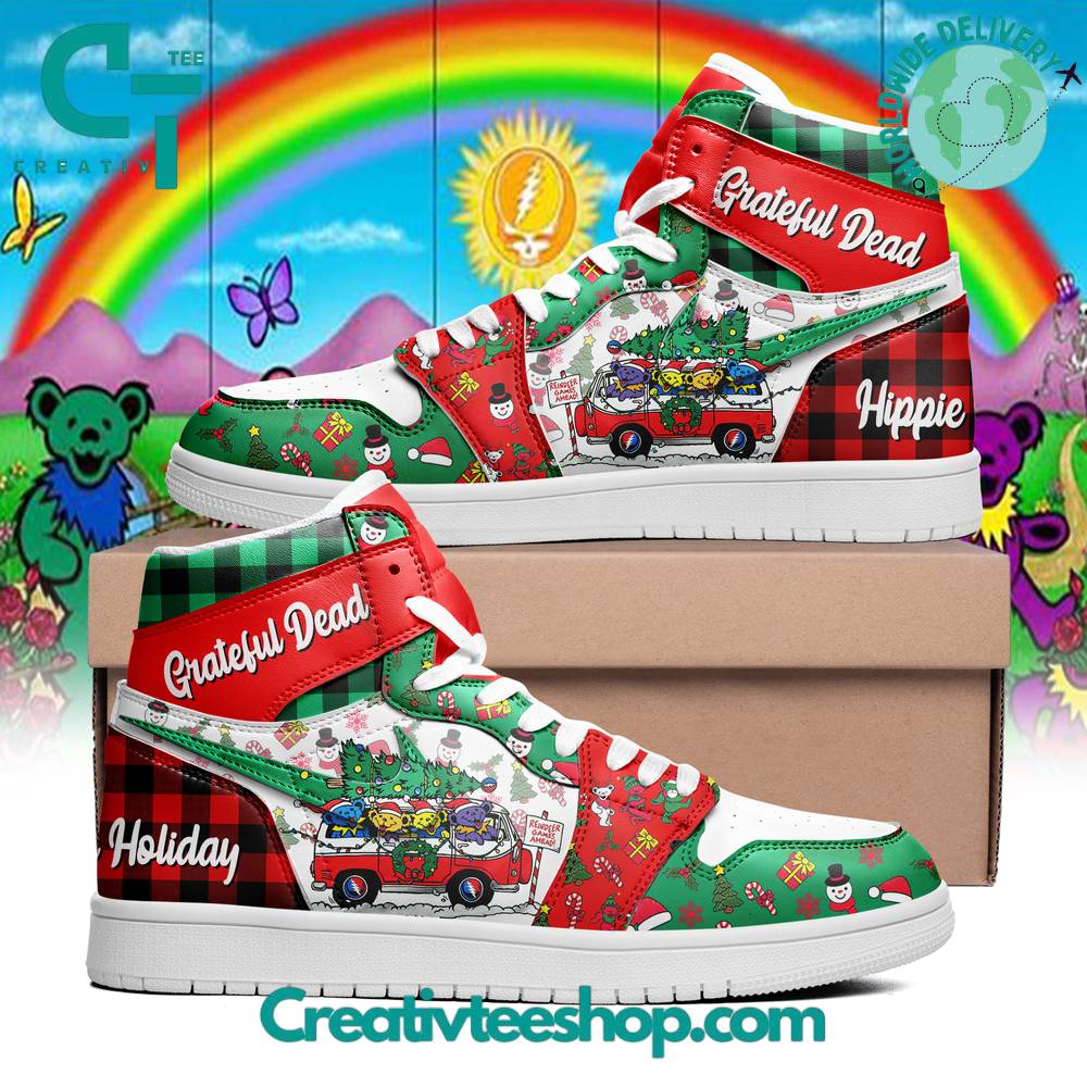 JWFancy Grateful Dead AJ1 High Sneakers Shoes For Men And Women