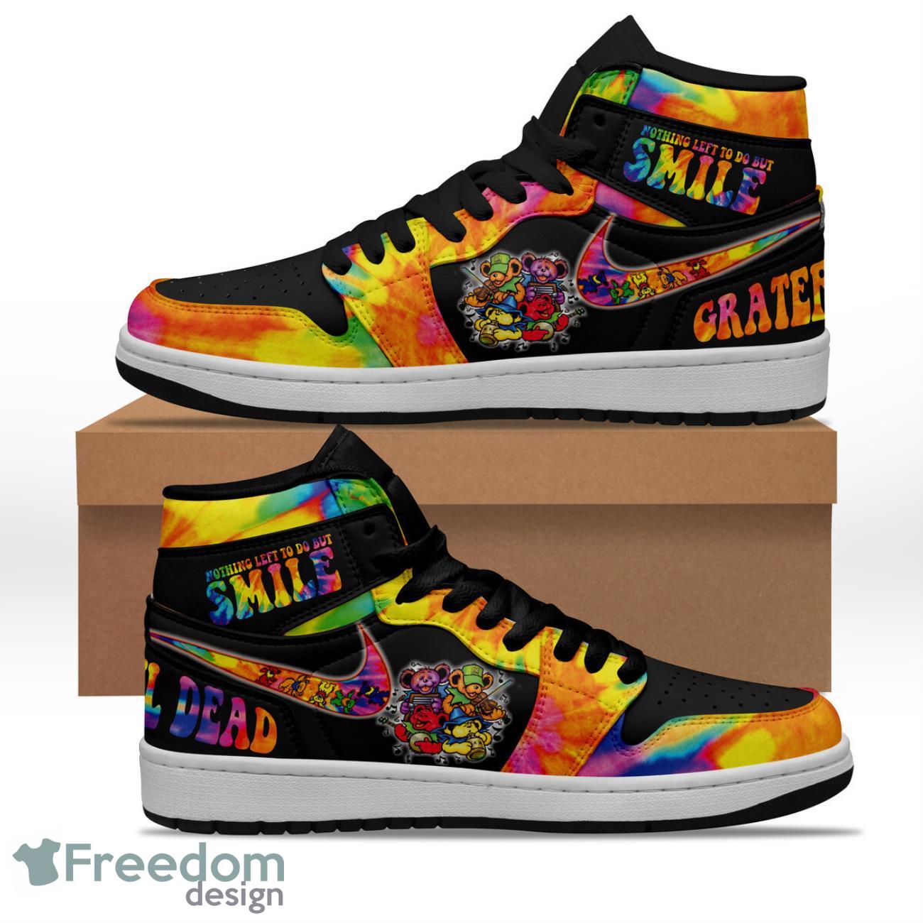 JWFancy Grateful Dead AJ1 High Sneakers Shoes For Men And Women