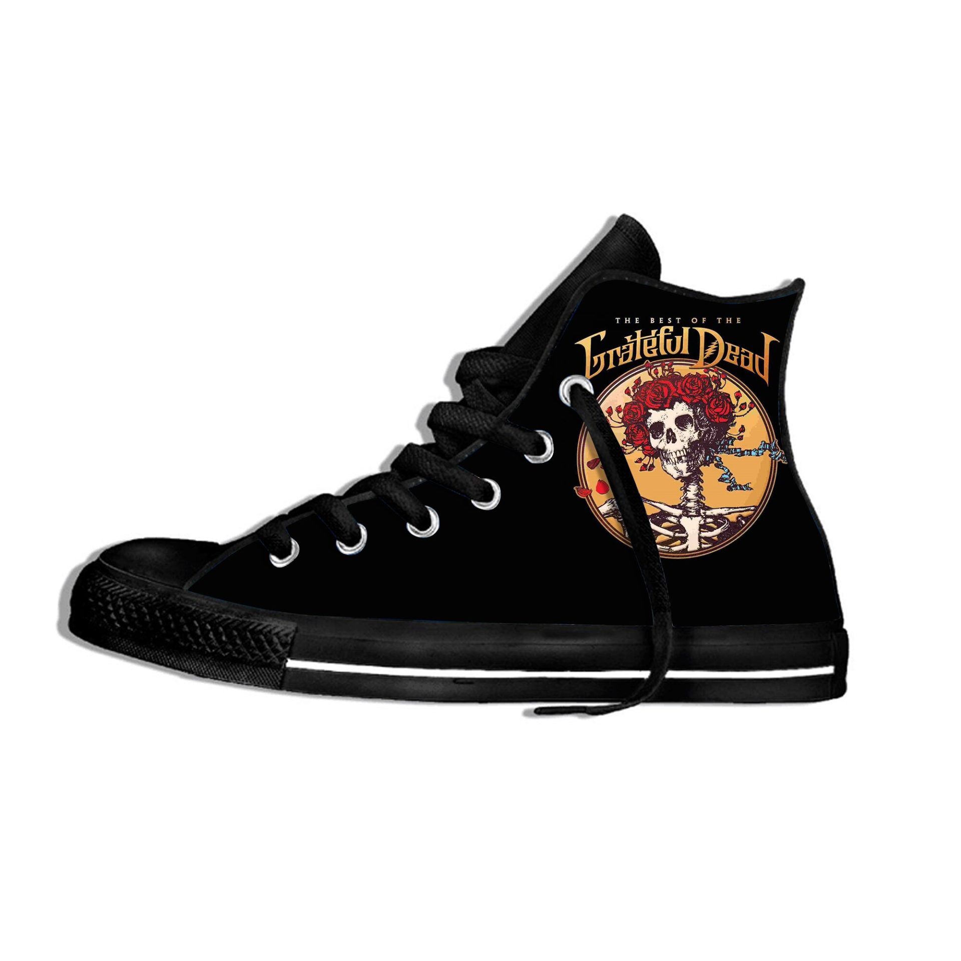 JWFancy Grateful Dead High Top Canvas Sneakers Shoes For Men And Women