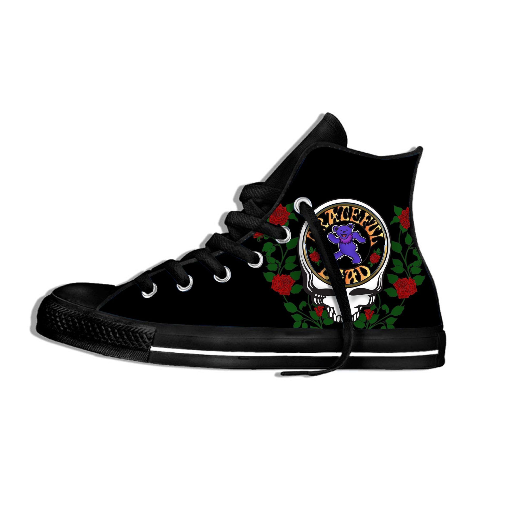 JWFancy Grateful Dead High Top Canvas Sneakers Shoes For Men And Women