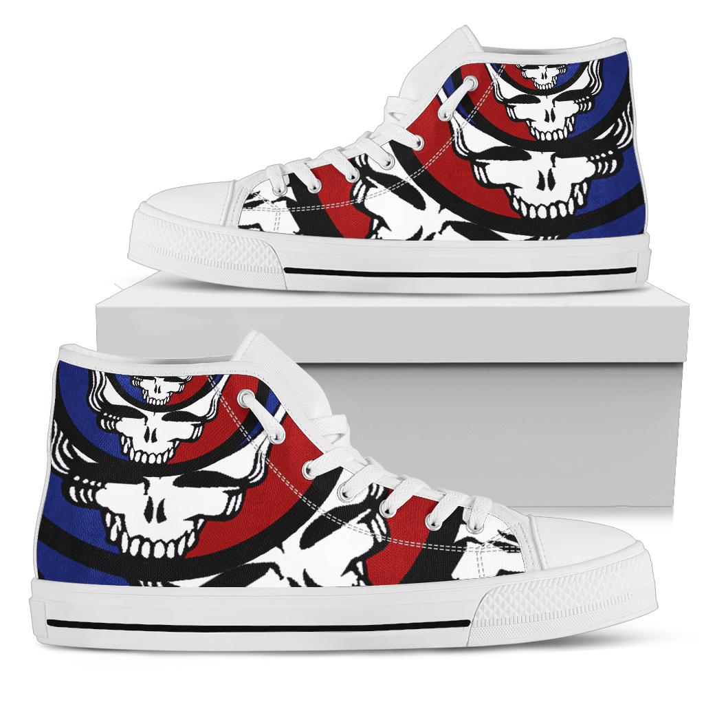 JWFancy Grateful Dead High Top Canvas Sneakers Shoes For Men And Women