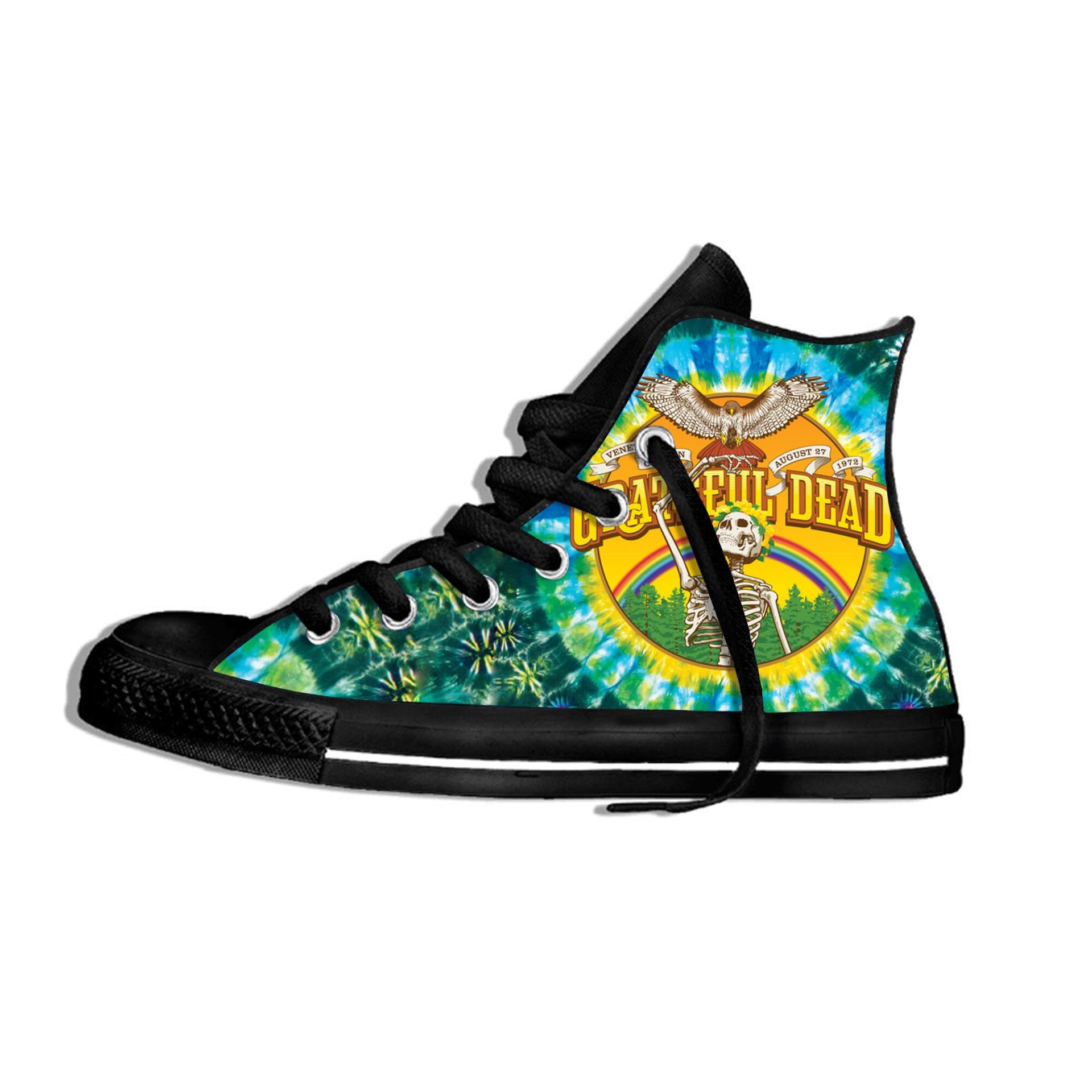 JWFancy Grateful Dead High Top Canvas Sneakers Shoes For Men And Women