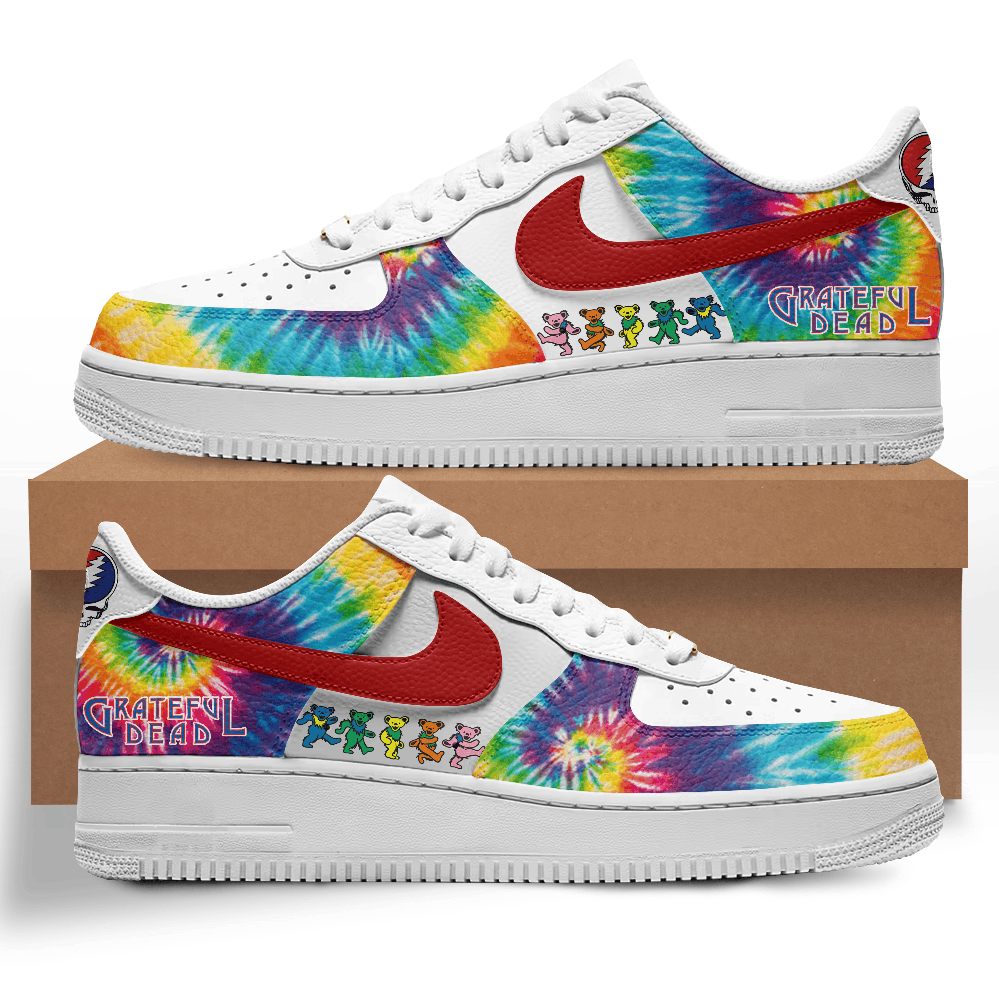 JWFancy Greatful Dead Air Low-Top Sneakers Shoes For Men And Women