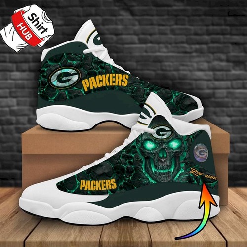 JWFancy Green Bay Packers AJ13 Sneakers Shoes For Men And Women