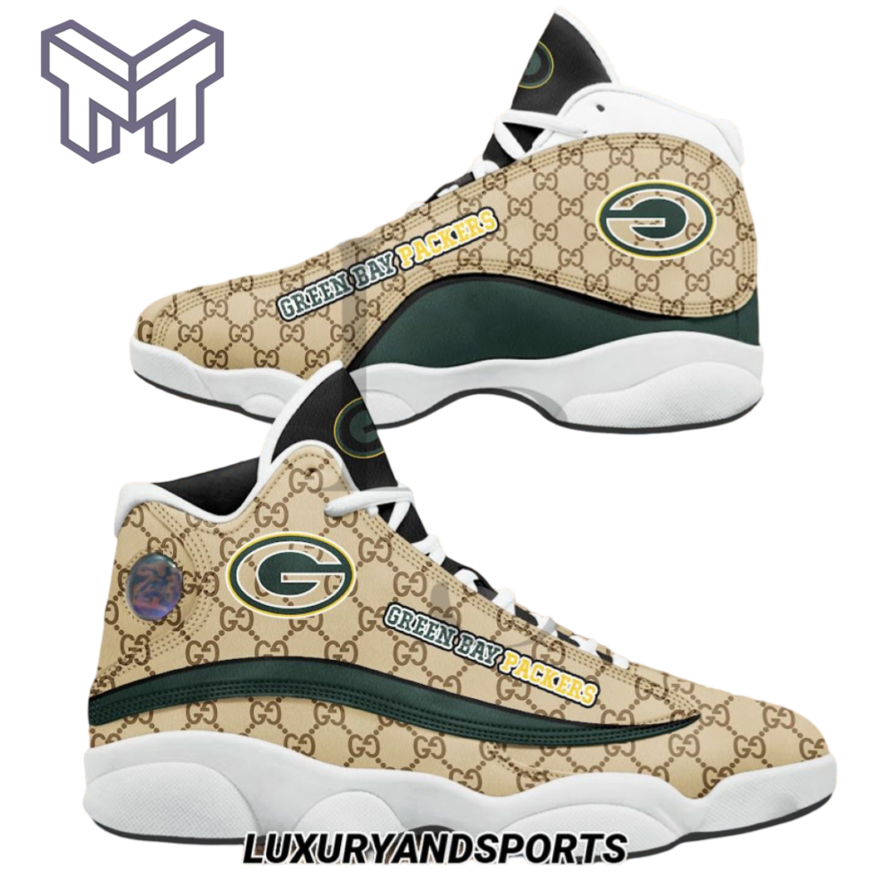 JWFancy Green Bay Packers AJ13 Sneakers Shoes For Men And Women