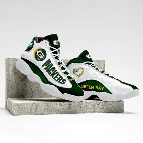 JWFancy Green Bay Packers AJ13 Sneakers Shoes For Men And Women
