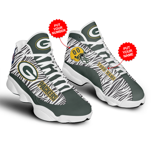 JWFancy Green Bay Packers AJ13 Sneakers Shoes For Men And Women