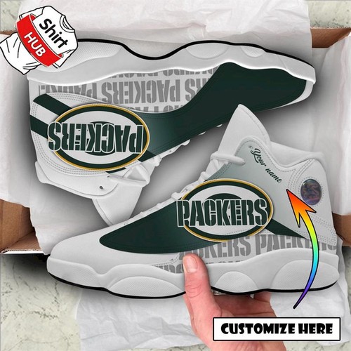 JWFancy Green Bay Packers AJ13 Sneakers Shoes For Men And Women